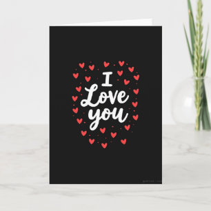 I Love You Smooth Red Hearts Card