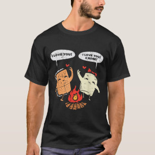 I Love You Smore Funny Camping Couple Camper Men W T-Shirt