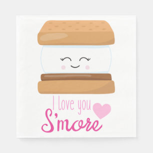 I Love You Smore Napkin