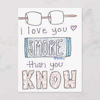 I Love You Smore Postcard