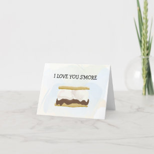 I Love You S'more Watercolor Card