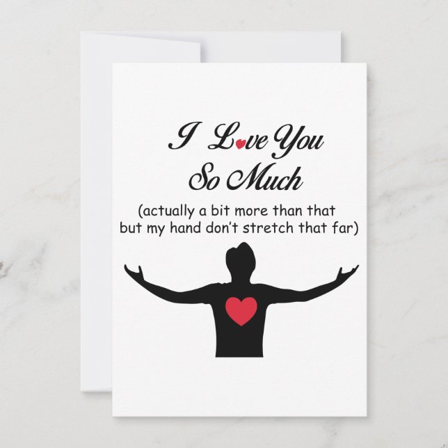 I Love You So Much Holiday Card (Front)