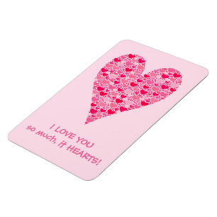 I love you so much it hearts Tiny Hearts Big Heart Magnet