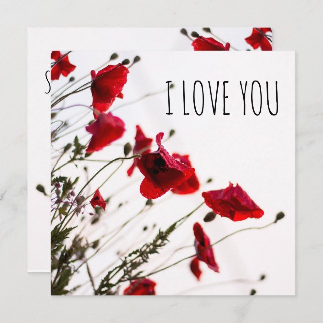 I love you so much my love card (Front/Back)