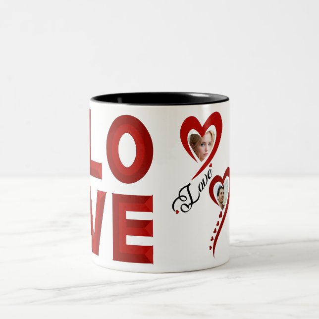 I love you so much my love Two-Tone coffee mug (Center)