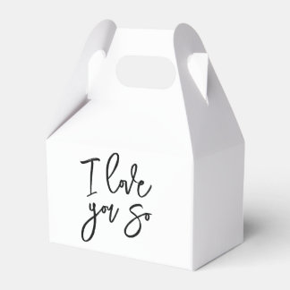 I love you so party favour box