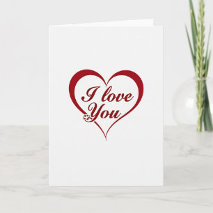 I Love You Soccer Heart Card