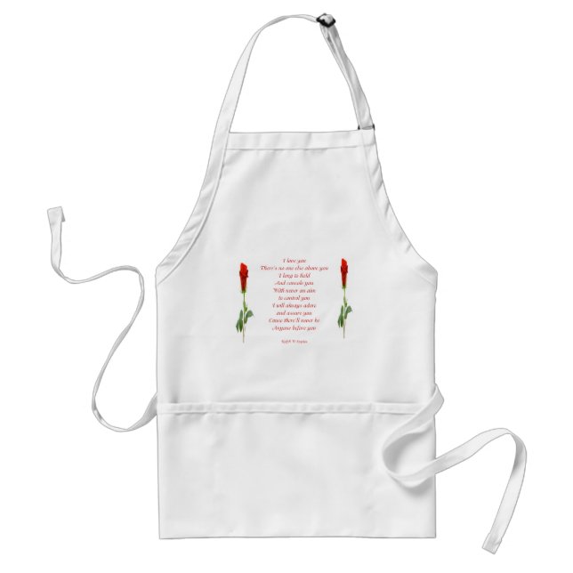 I love you standard apron (Front)