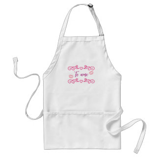 I love you standard apron