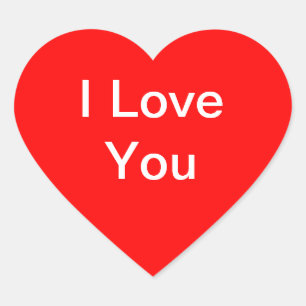 I love you stickers