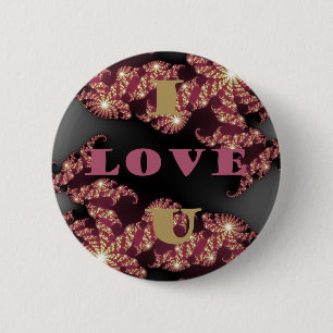 I Love You Sweetheart 6 Cm Round Badge