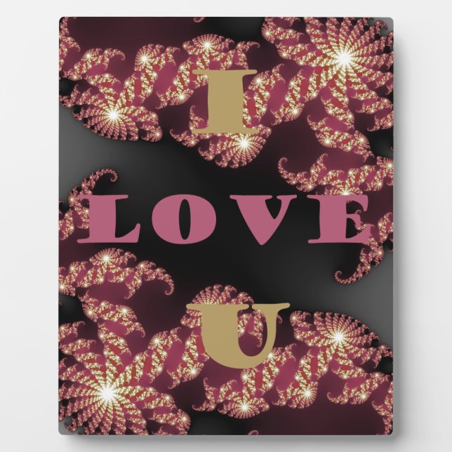 I Love You Sweetheart Plaque (Front)