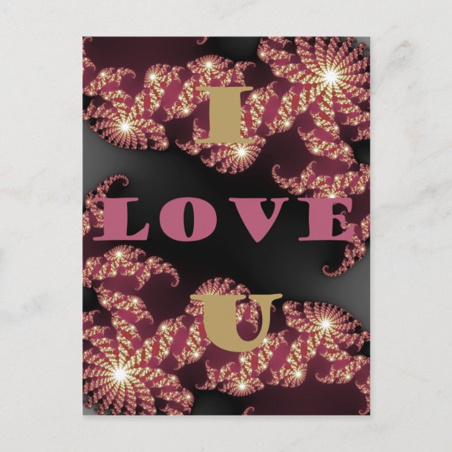 I Love You Sweetheart Postcard (Front)