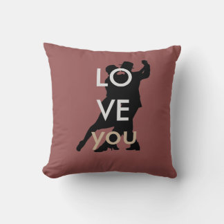 i love you tango cushion