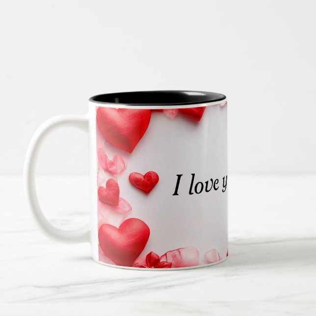 I love you the most Two-Tone coffee mug (Left)