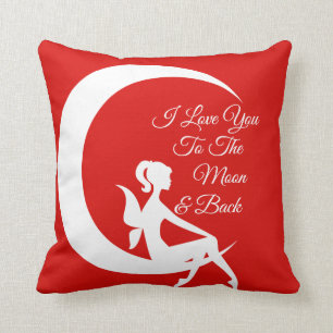 "I Love You" themed pillow