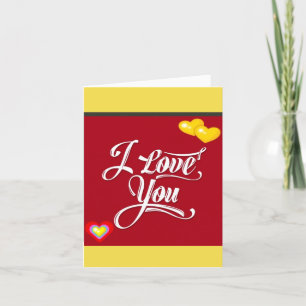 ***I LOVE YOU THIS MUCH*** CARTOON INSIDE SAYS SO! CARD