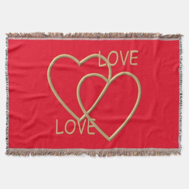 I Love you Throw Blanket (Front)