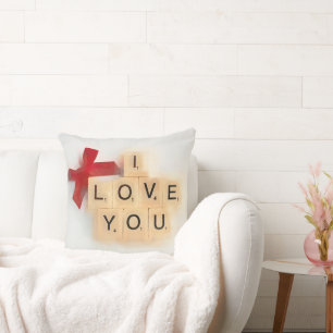 I Love You Throw Pillow