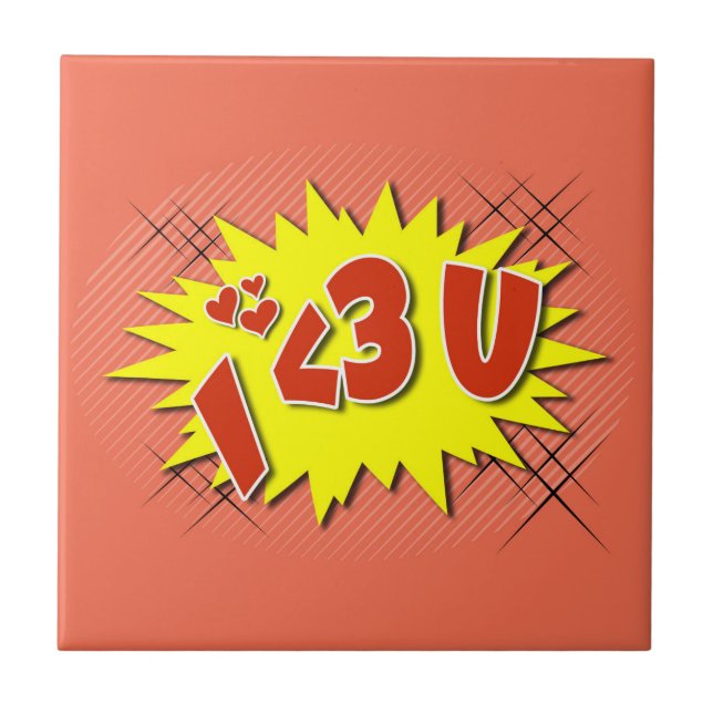 I love you tile (Front)