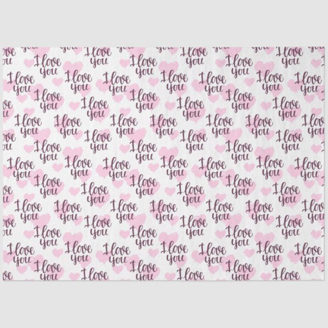 I Love You Tissue Paper (Front)