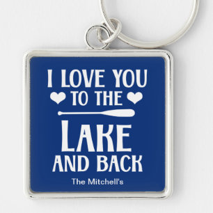I Love You to The Lake and Back Cottage Summer Key Ring