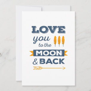 I Love You To The Moon And Back And All Around Pla Holiday Card