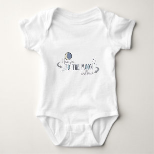 I Love You to the Moon and Back Baby Bodysuit