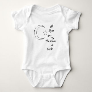 i love you to the moon and back baby bodysuit