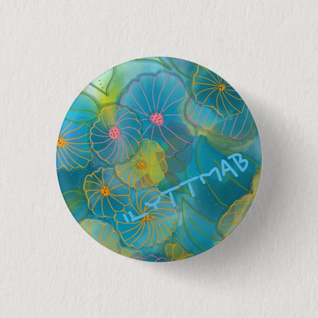 I LOVE YOU TO THE MOON AND BACK button (Front)