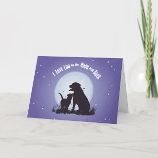 I Love You to the Moon and Back Cards Postcards
