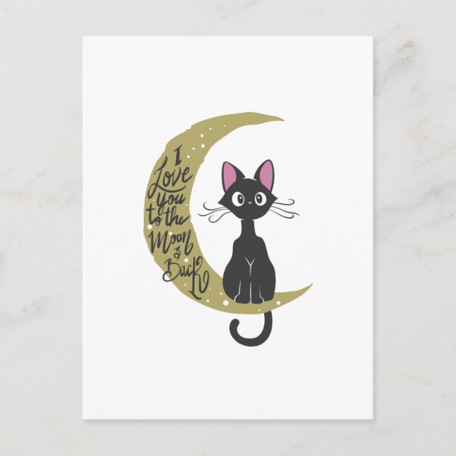 I love you to the moon and back - Choose back colo Postcard (Front)