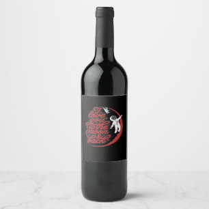 I Love You To The Moon And Back Clean Layout  Wine Label