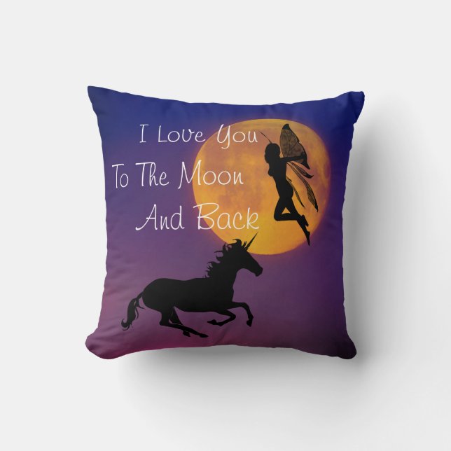 I Love You To the Moon And Back Cushion (Front)