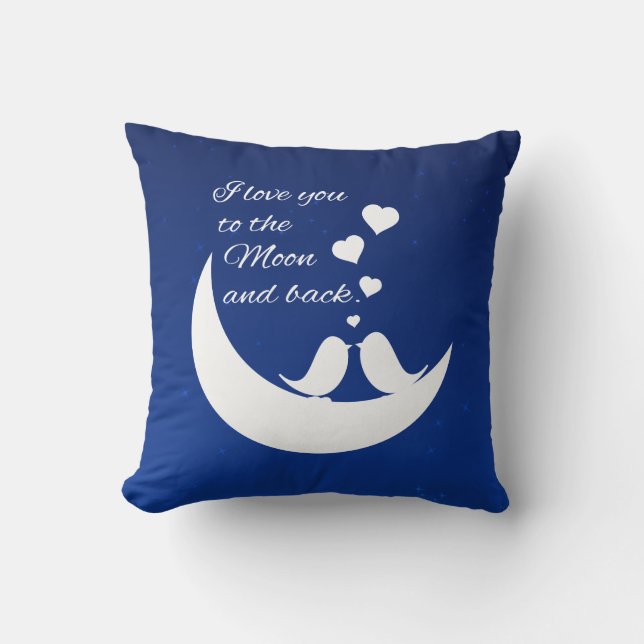 I Love You to the Moon and Back Cushion (Front)
