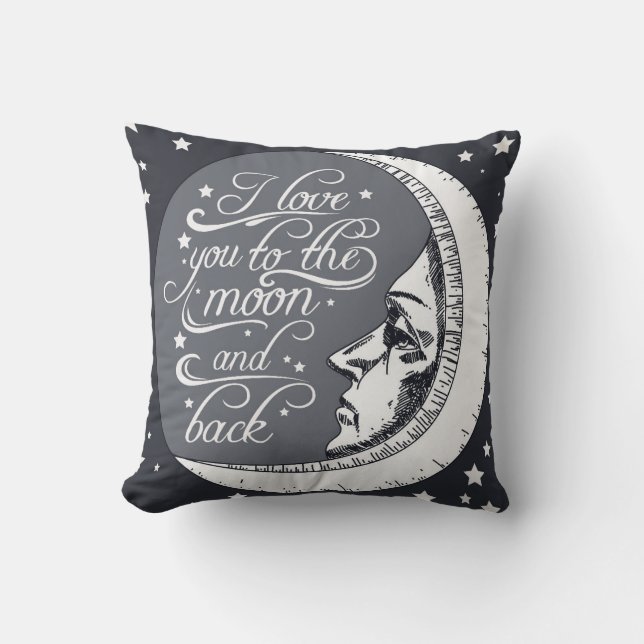 I Love You To The Moon And Back Cushion (Front)