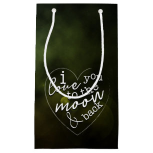 I love you to the moon and back gift bag
