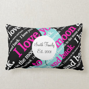 I Love You to the Moon and Back Gifts Lumbar Cushion