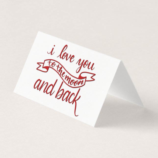 "I Love You to the Moon and Back" Greeting Cards (Front)