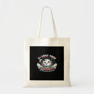 I Love You To The Moon And Back Heartfelt Design Tote Bag