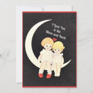 I Love You to the Moon and Back  Holiday Card