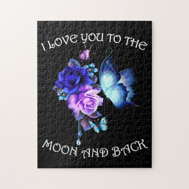 I love you to the moon and back jigsaw puzzle (Vertical)