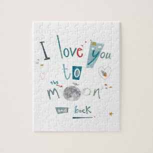 I love you to the moon and back jigsaw puzzle