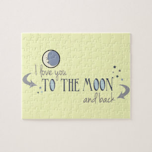 I Love You to the Moon and Back Jigsaw Puzzle