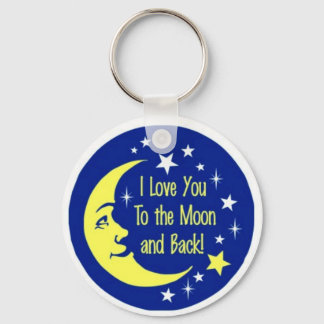I Love you to the moon and back Key Ring