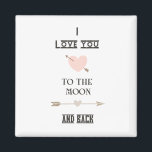 I love you to the moon and back magnet<br><div class="desc">I love you to the moon and back</div>