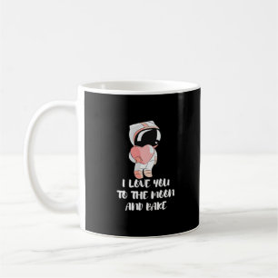 I Love You To The Moon And Back Minimal Design Coffee Mug