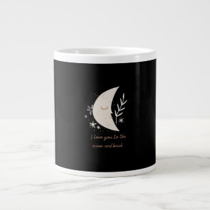 I Love You To The Moon And Back Modern Romantic De Large Coffee Mug