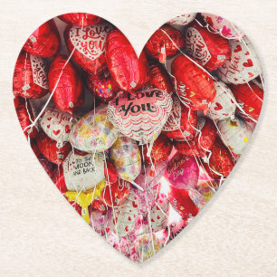 I Love You To The Moon And Back Paper Coaster