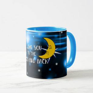 I Love you to the moon and back, popular design Mug